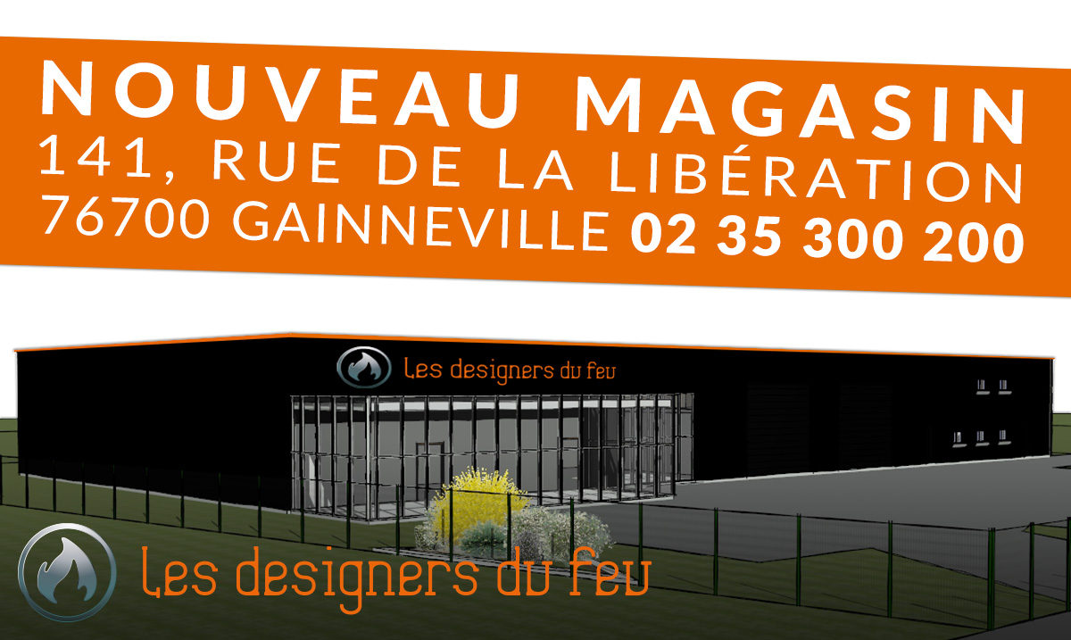 Nouveau Magasin, Les Designers du Feu, 141 rue de la Libération Gainneville 76700